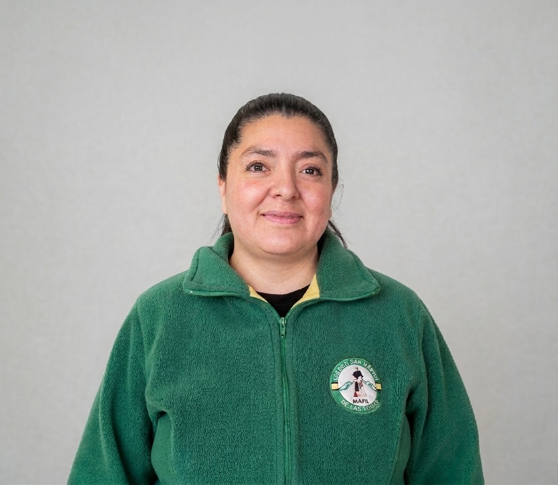 Fotografía de Rocío Urrea Gallegos, Auxiliar de aseo del Colegio San Martín de las Lomas